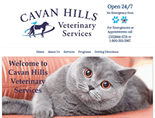 Tablet Screenshot of cavanhillsvet.com